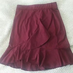 ⚘Sexy burgundy skirt